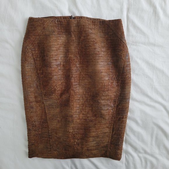 Zara Brown Mini skirt size L - Picture 1 of 4